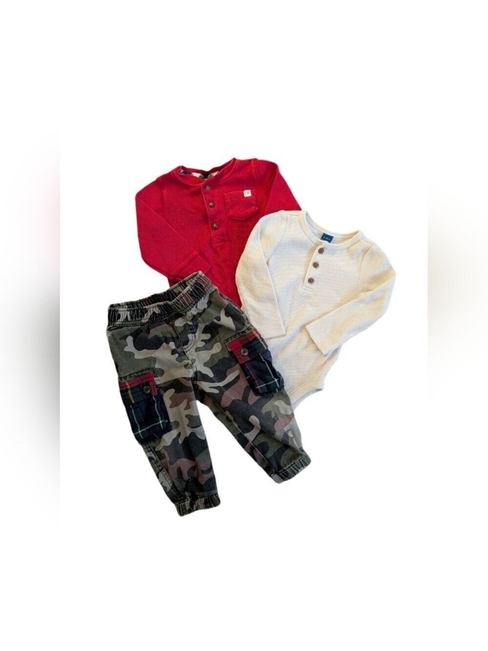 Polo by Ralph Lauren Red and Cream Kids Matching Set‎